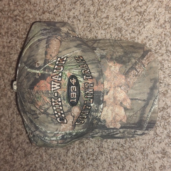 Chik-Wauk Gunflint Trail Camo Embroidered Strap-on Hat Cap - Picture 1 of 7